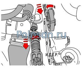 Регулировка управления механической коробкой передач Поло Седан