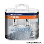 фото Лампа цоколь H4 SILVERSTAR 2.0 2 шт Osram